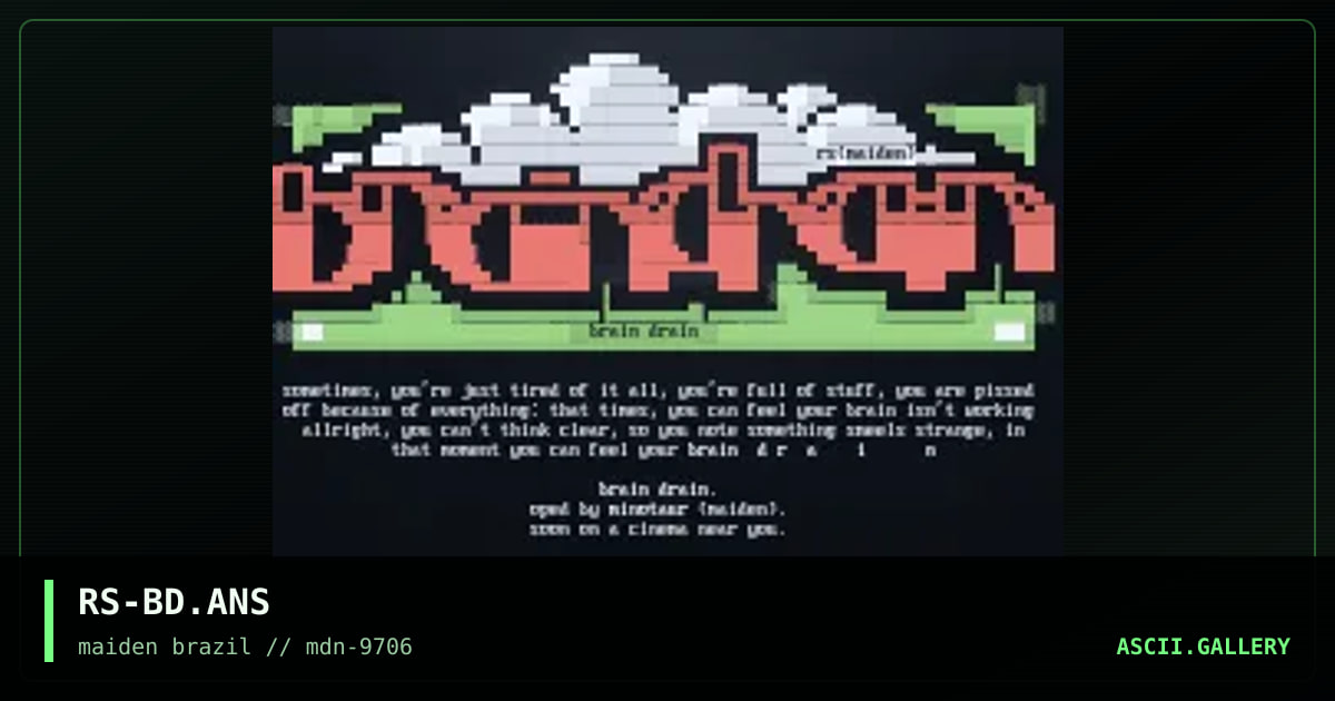 brain drain, by rorshack, 1997
