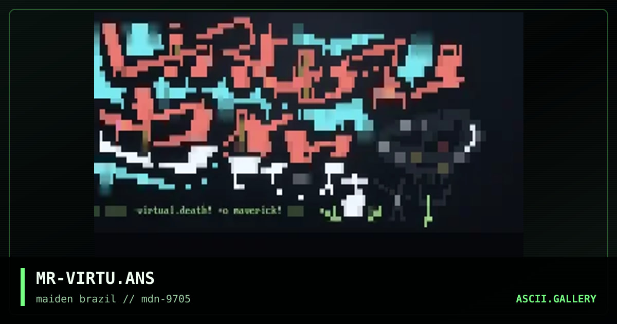 virtual death logo, by minotaur, 1997