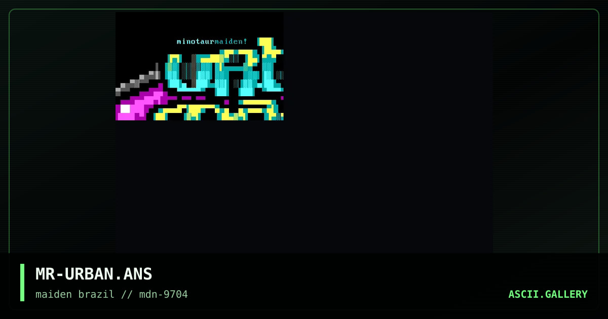 urban magick logo, by minotaur, 1997