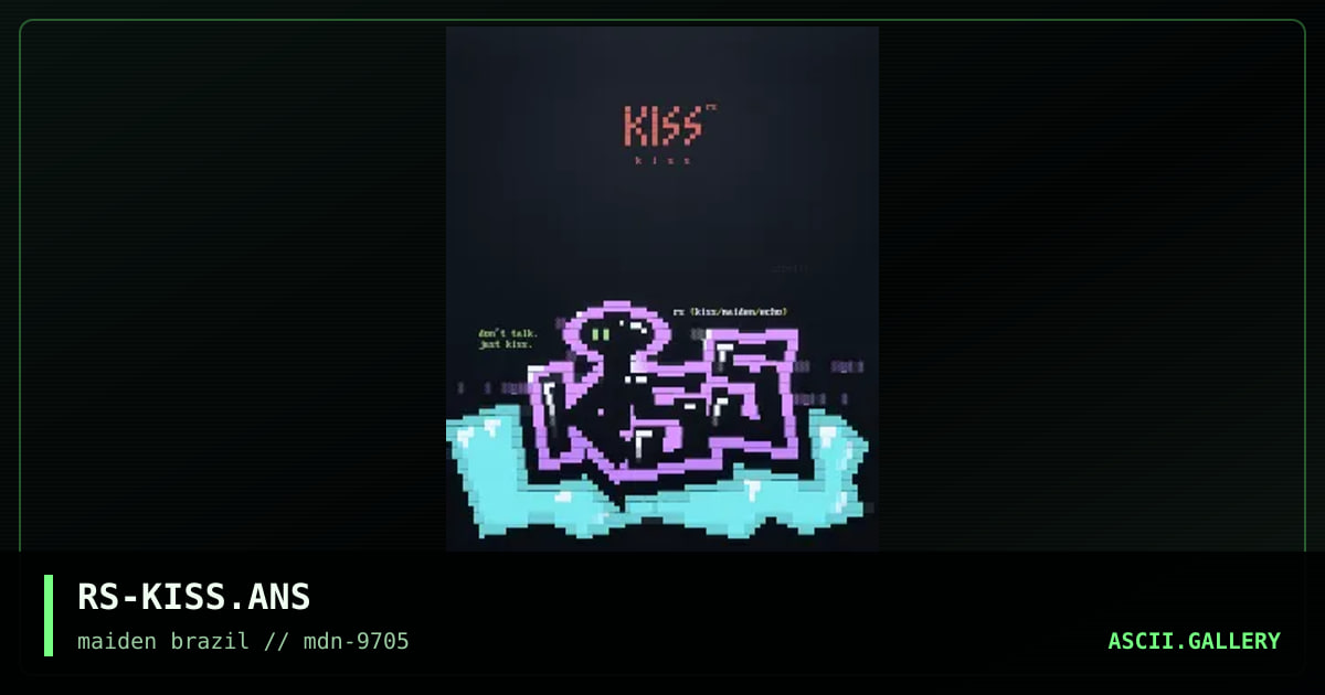 kiss, by rorshack, 1997