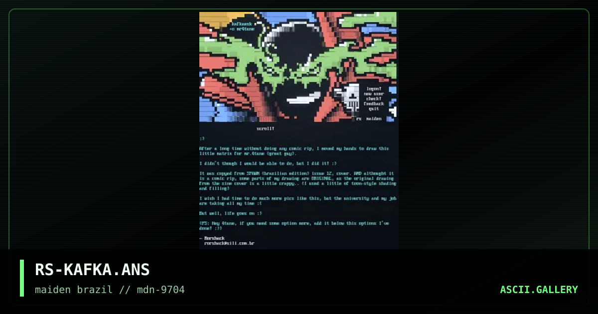 kafkaesk jacta est, by rorshack, 1997