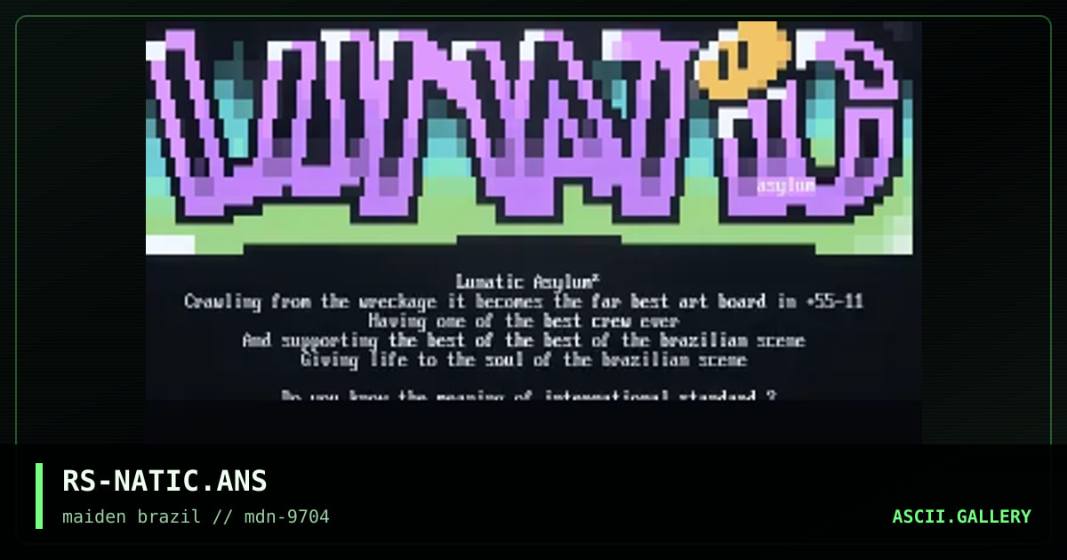 lunatic asylum/2. the evolution., by rorshack, 1997