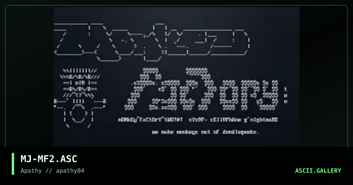 Monkey Factory 2, by mojo, 1995