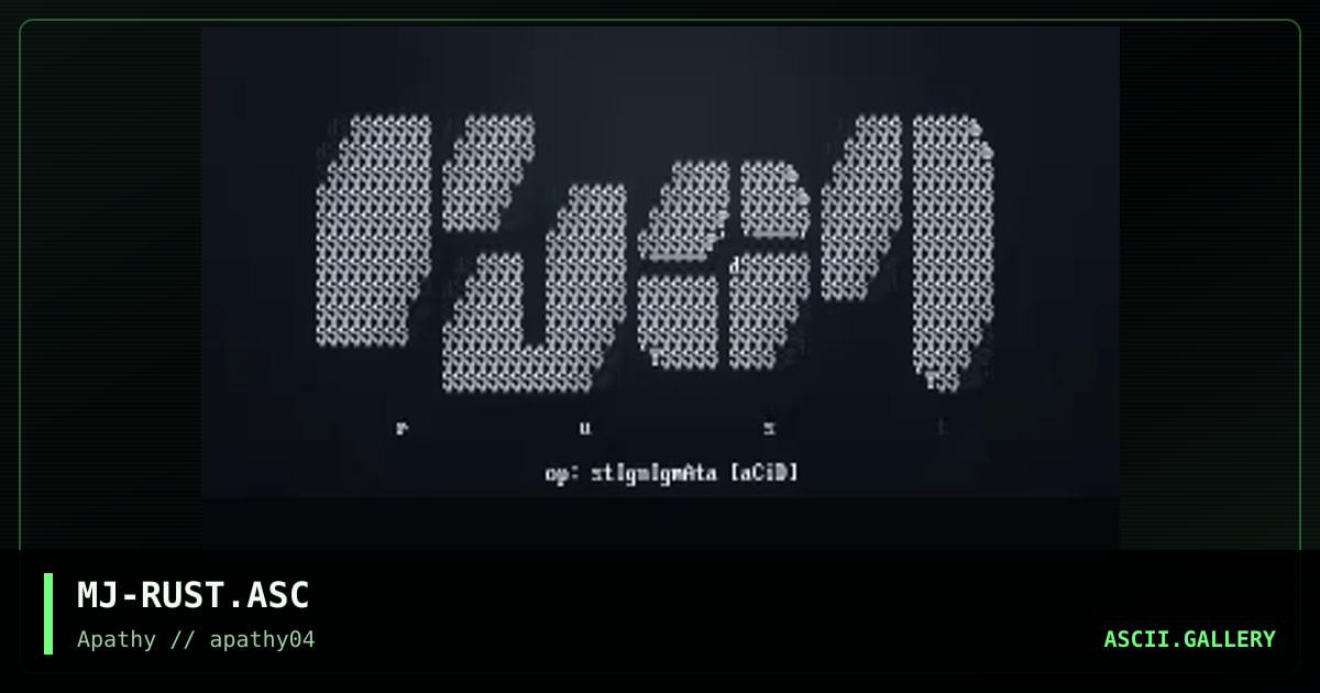 Rust, by mojo, 1995