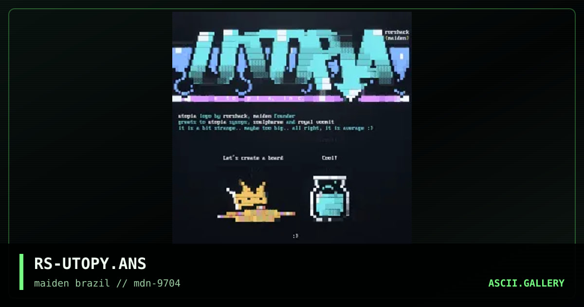 u t o p i a, by rorshack, 1997