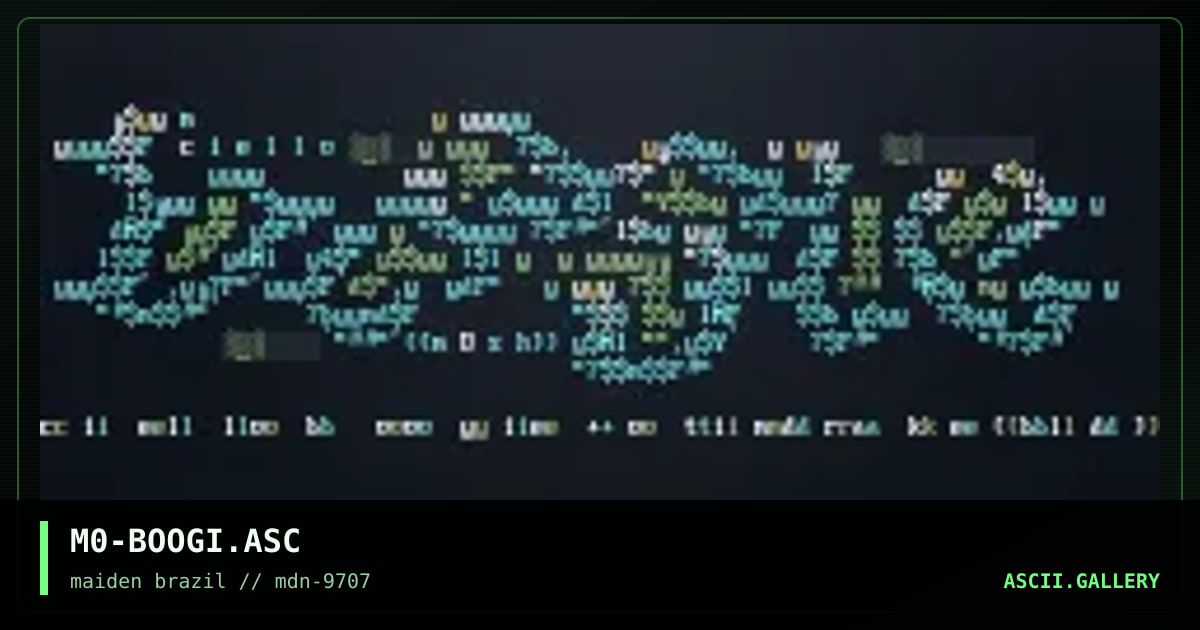 M0-BOOGI.ASC, by mosh, 1997
