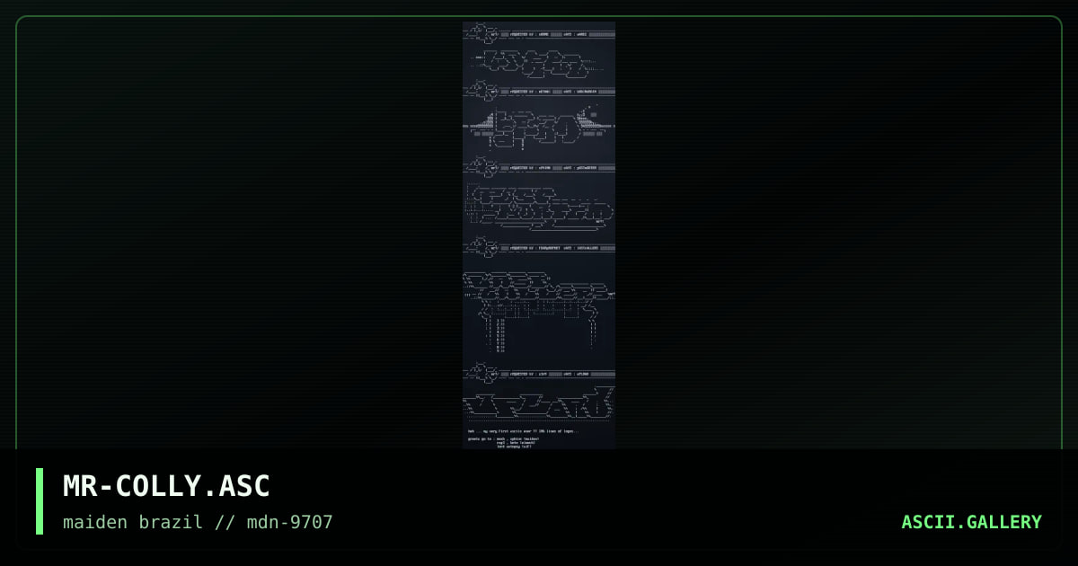 my first attempts at ascii, by minotaur, 1997