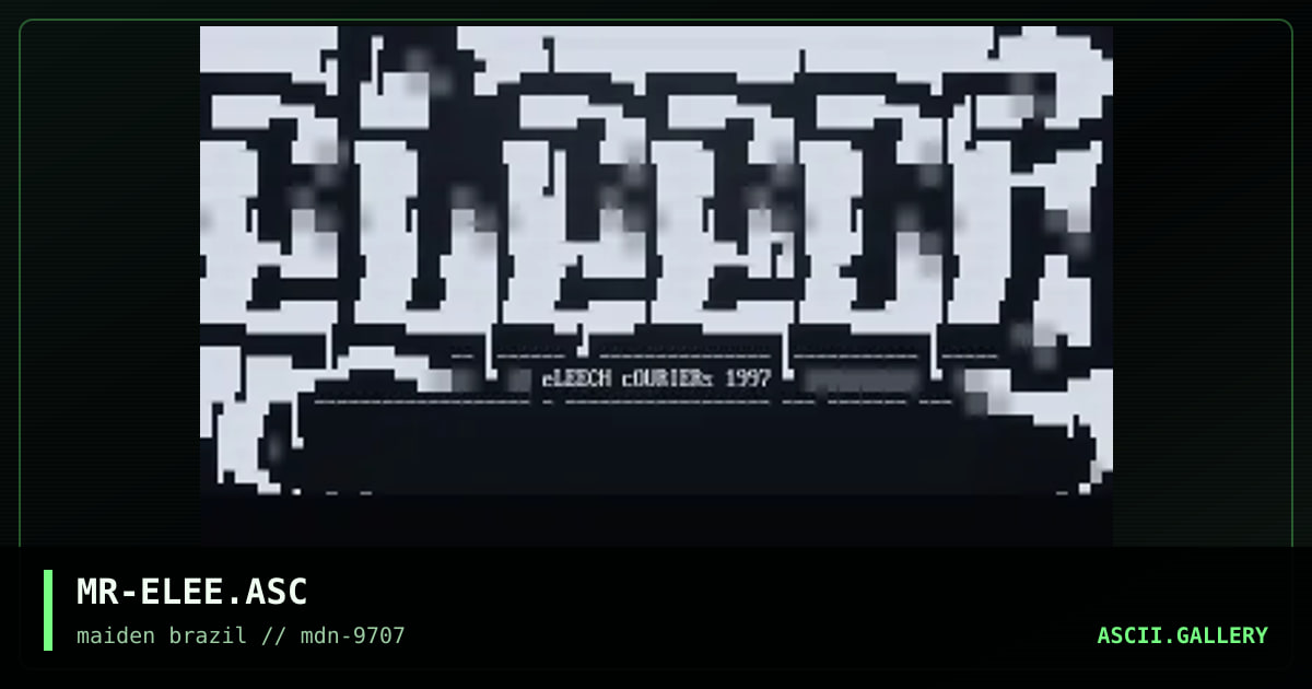 eleech logo, by minotaur, 1997
