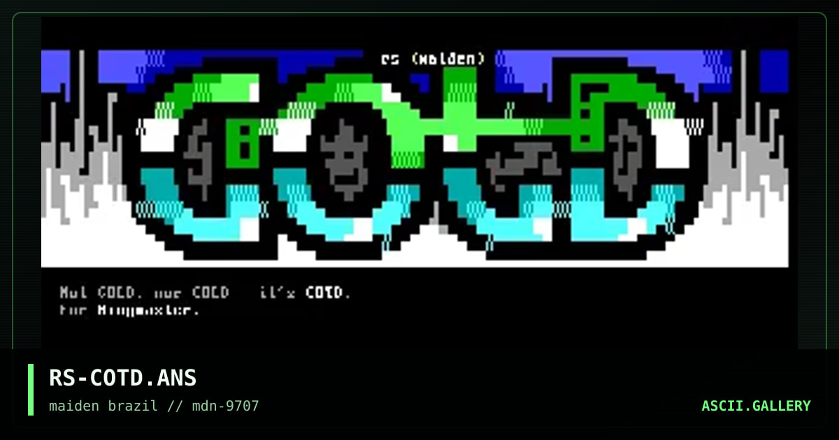"cotd" (?!), by rorshack, 1997