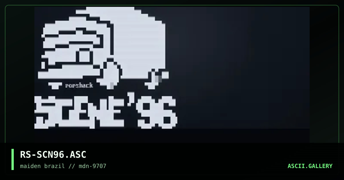 Scene'96 file_id.diz, by rorshack, 1997