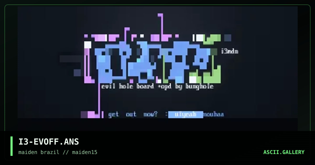 evilhole logoff, by islayer, 1998