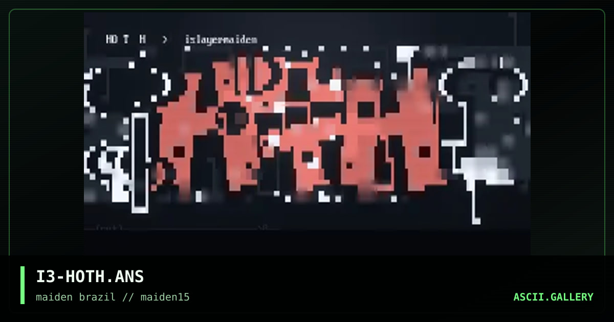 hoth ansi!, by islayer, 1998