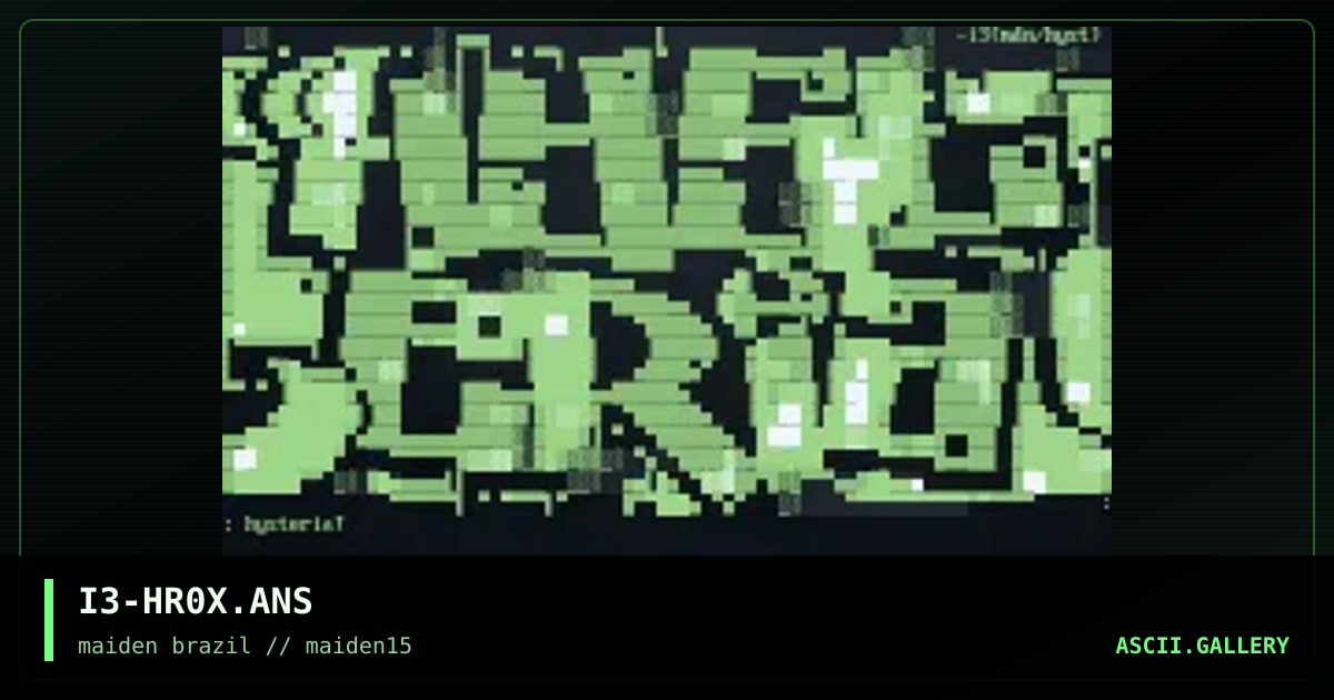 hysteria detonando!, by islayer, 1998