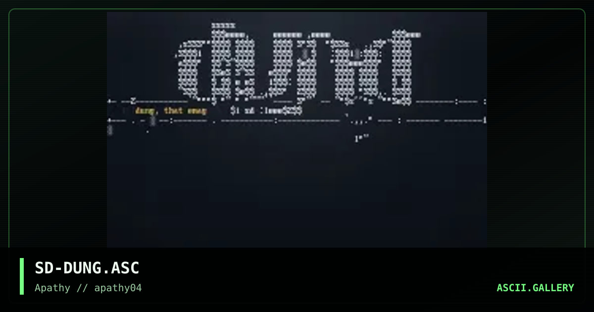 Dung, by sirdeath, 1995