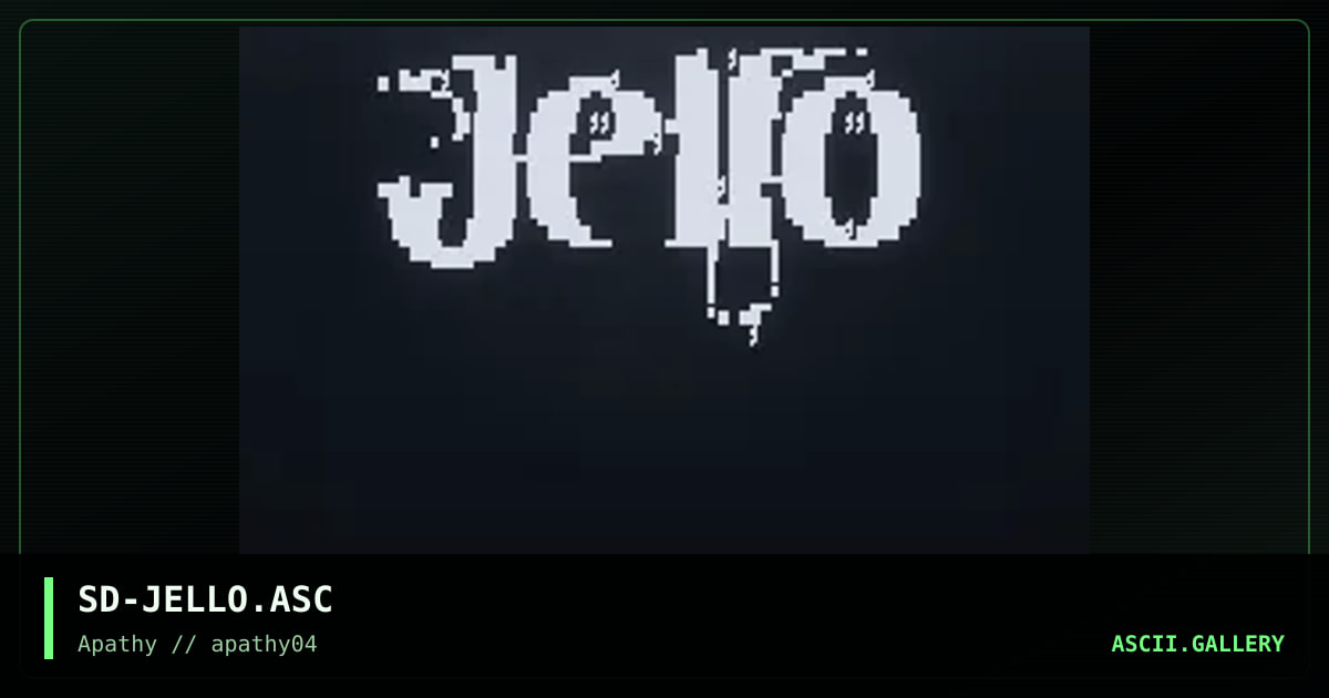 Jello Insanity, by sirdeath, 1995