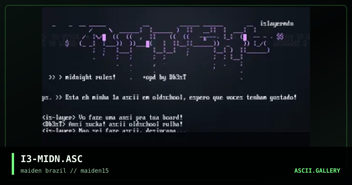 midnight rules!, by islayer, 1998