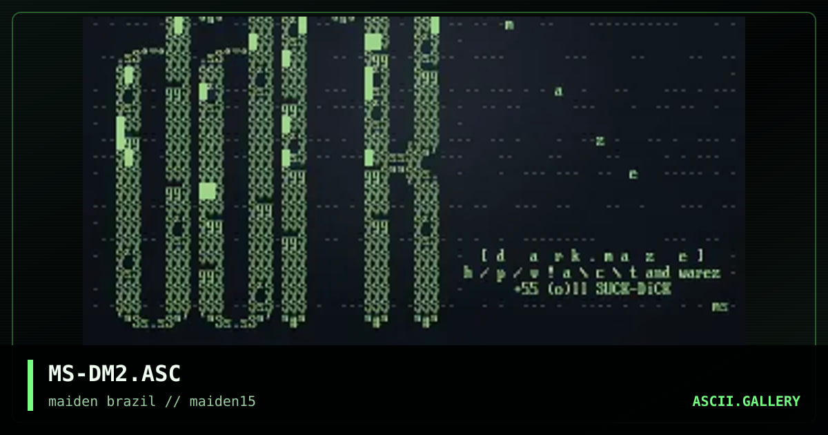 MS-DM2.ASC, by metamorphosis, 1998