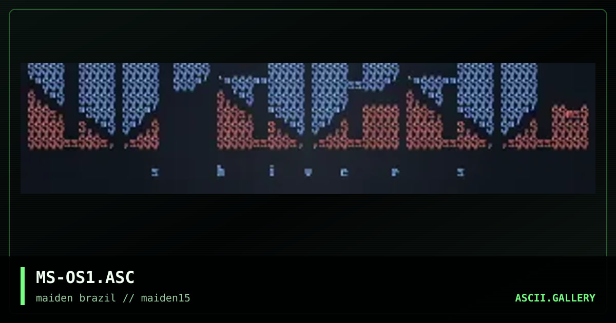 MS-OS1.ASC, by metamorphosis, 1998