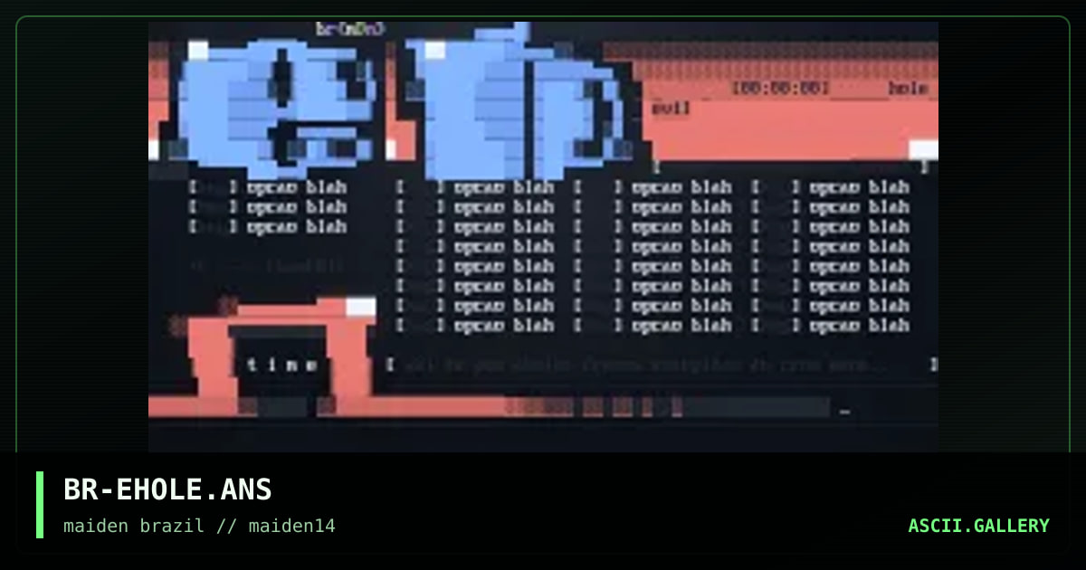 evil hole menu, by beer prophet, 1997