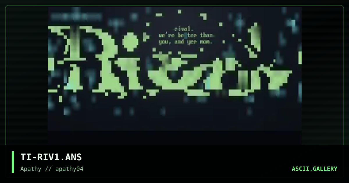 Rival, by trip, 1995