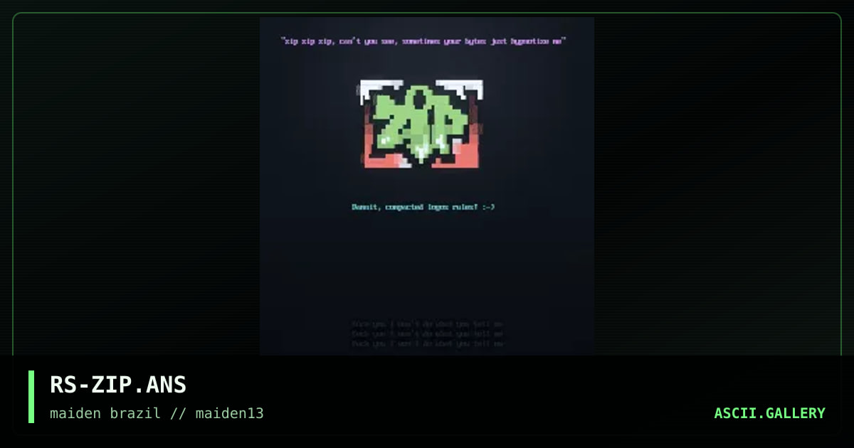 zip it up, by rorshack, 1997