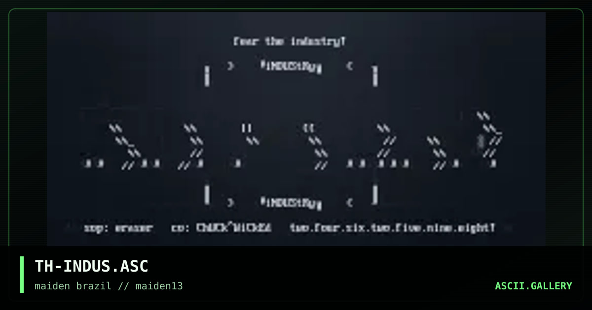fear the industry, by the eraser, 1997