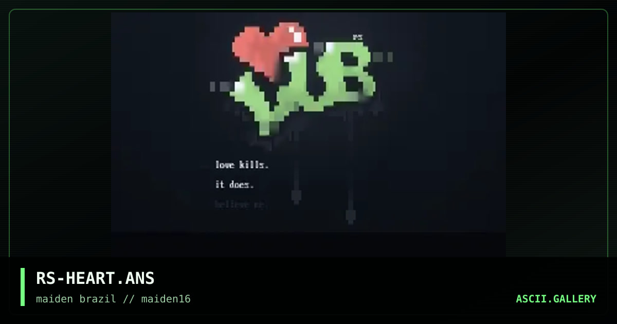 l   o  v    e      k   i  l   l   s, by rorshack, 1998