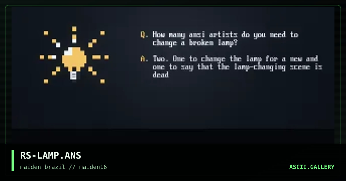 RS-LAMP.ANS, by rorshack, 1998