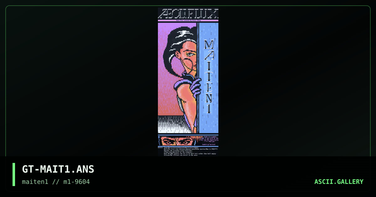 GT-MAIT1.ANS, by gambit, 1996