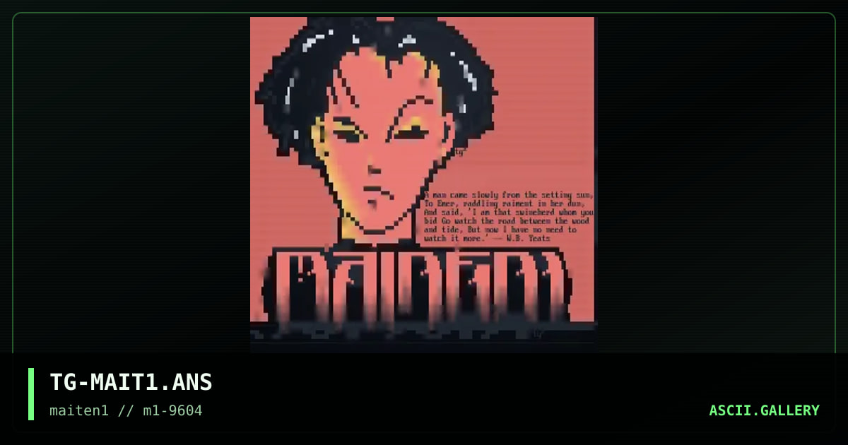 TG-MAIT1.ANS, by tang, 1996