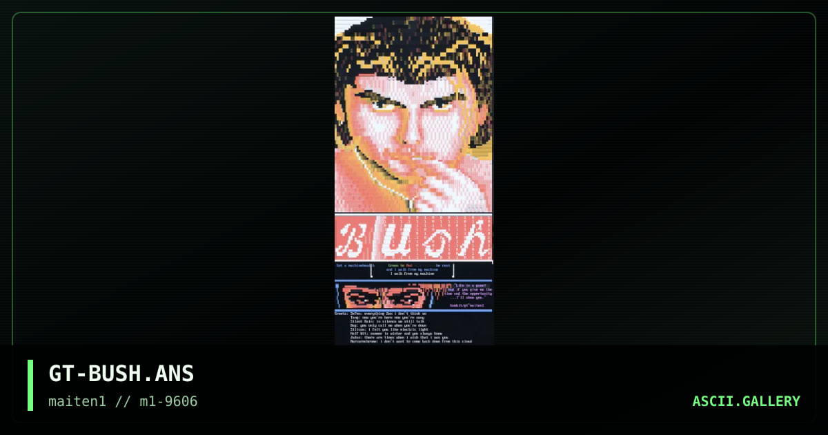 GT-BUSH.ANS, by gambit, 1996