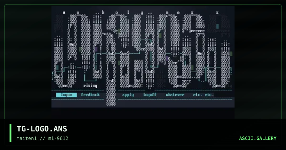 Logos, by tang, 1996