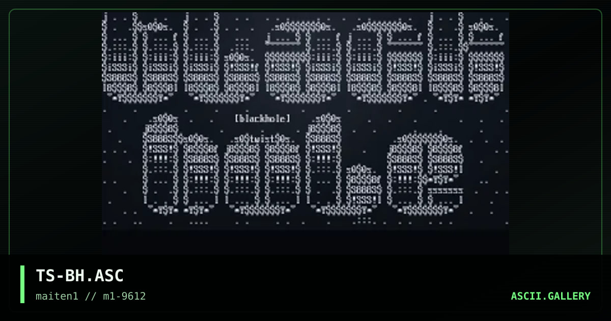 Black Hole, by twist, 1996