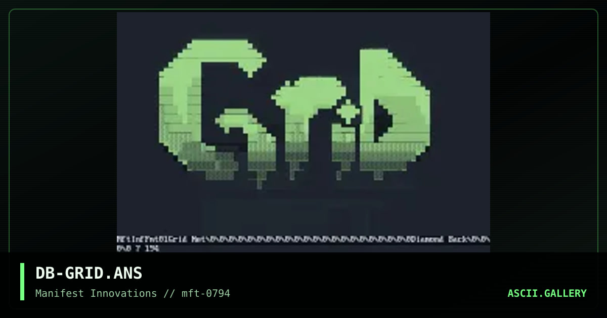 DB-GRID.ANS, by diamond back, 1994