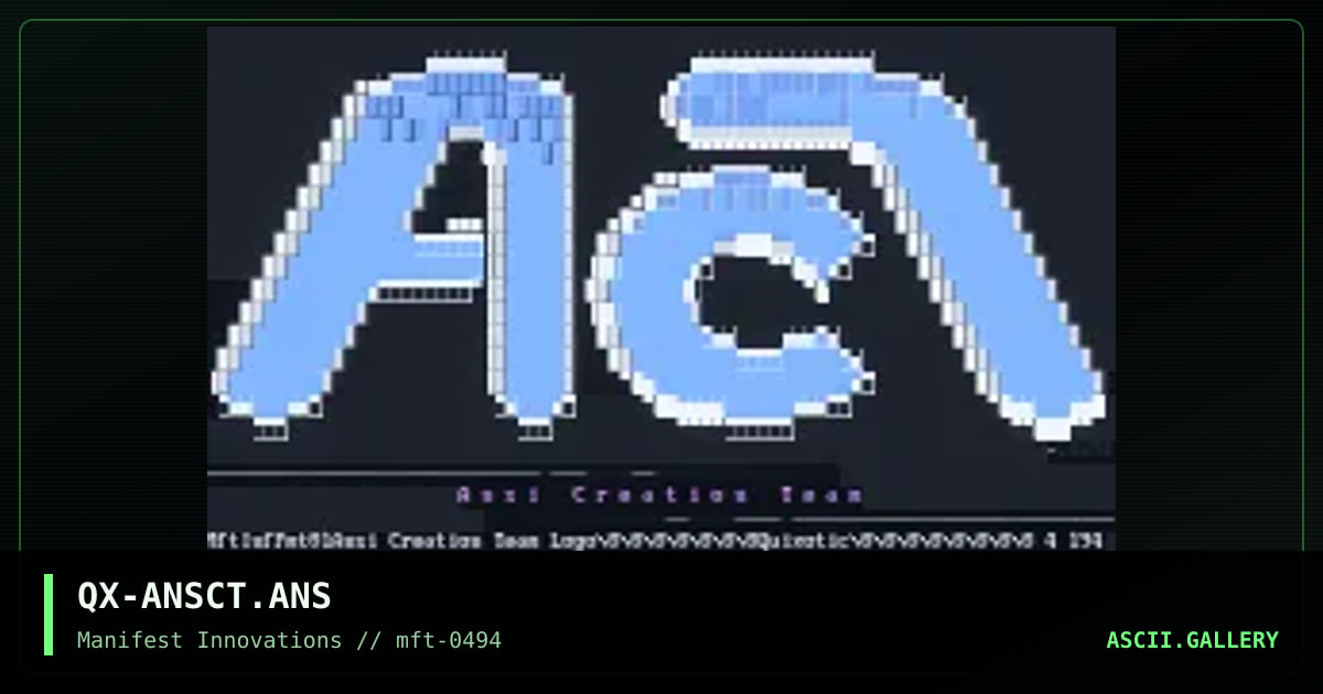 QX-ANSCT.ANS, by quixotic, 1994
