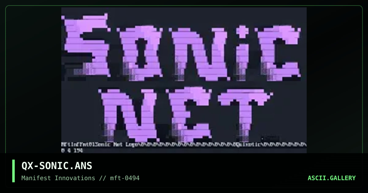 QX-SONIC.ANS, by quixotic, 1994