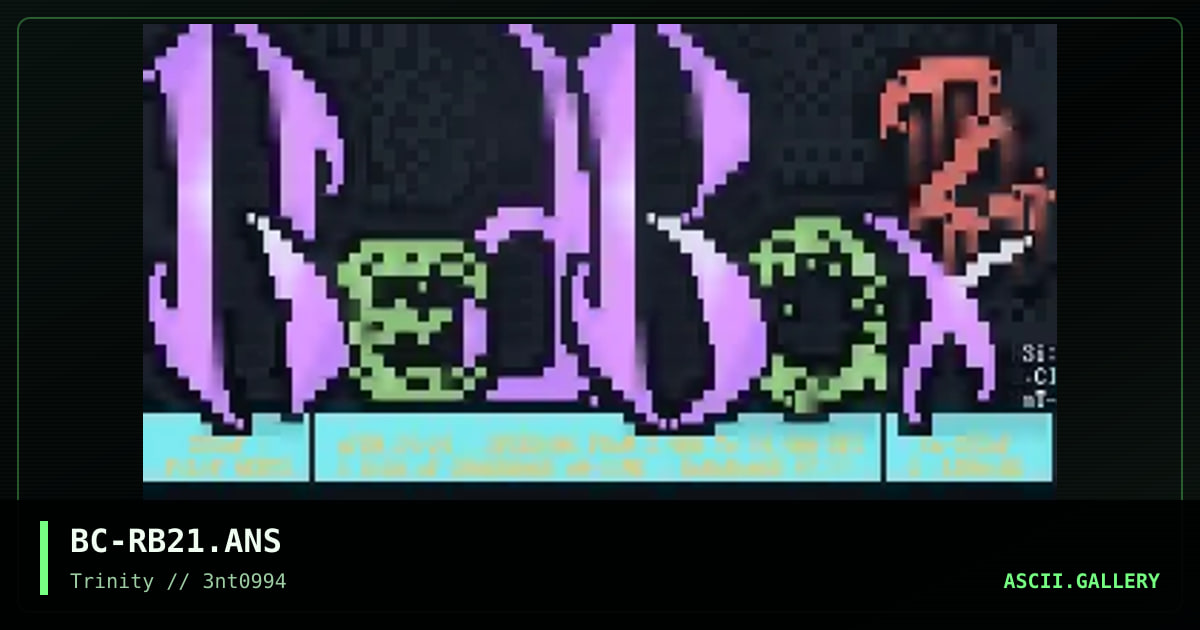 BC-RB21.ANS, by beyond cool, 1994