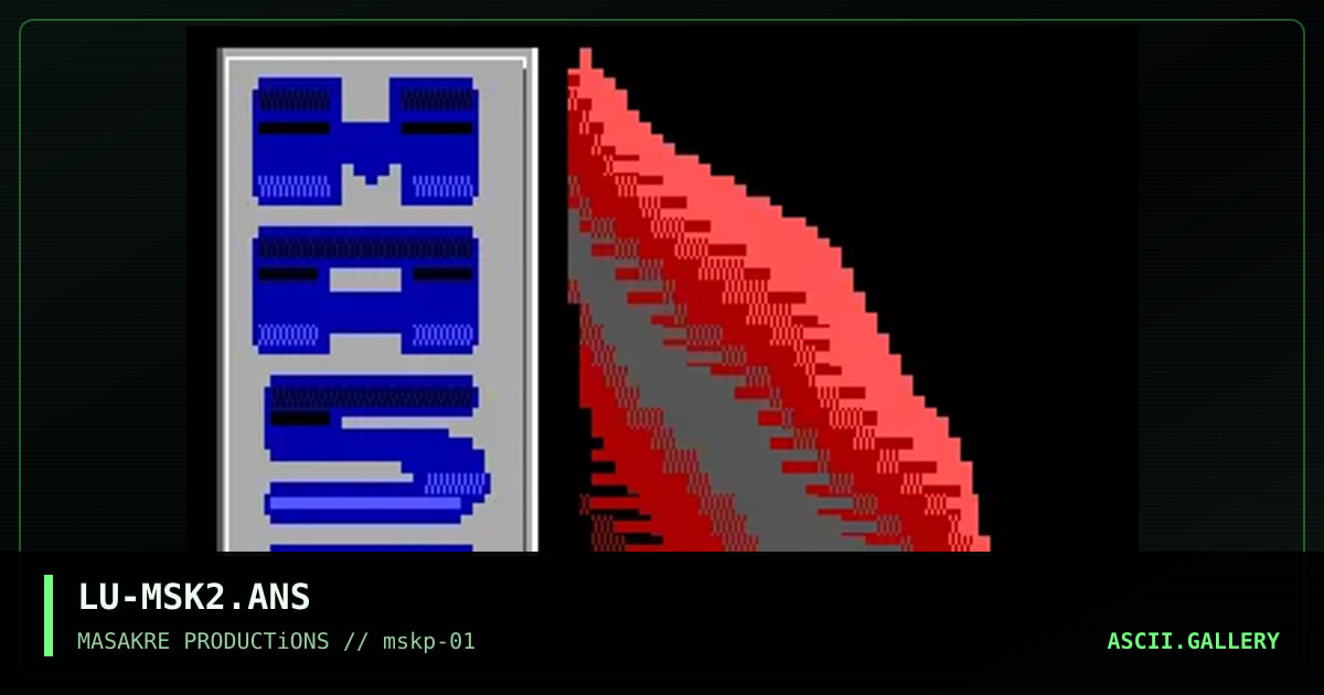 MaSaKrE ANSi [ the "C" characters ], by luka, 1996