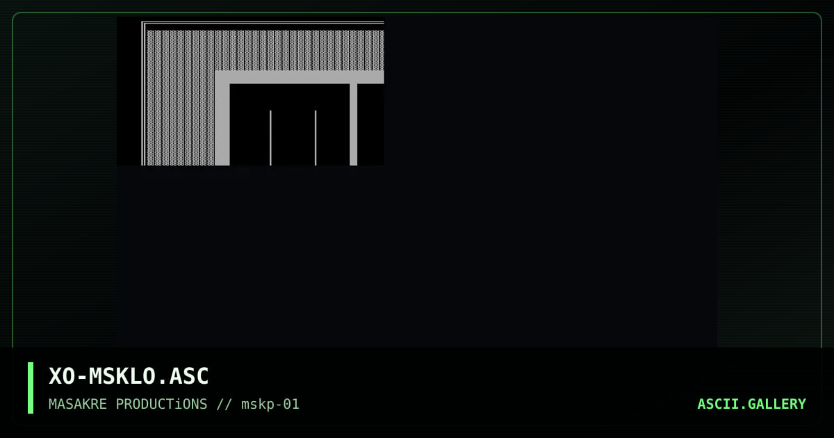 MaSaKrE LOGO in ASCii Format, by xose, 1996