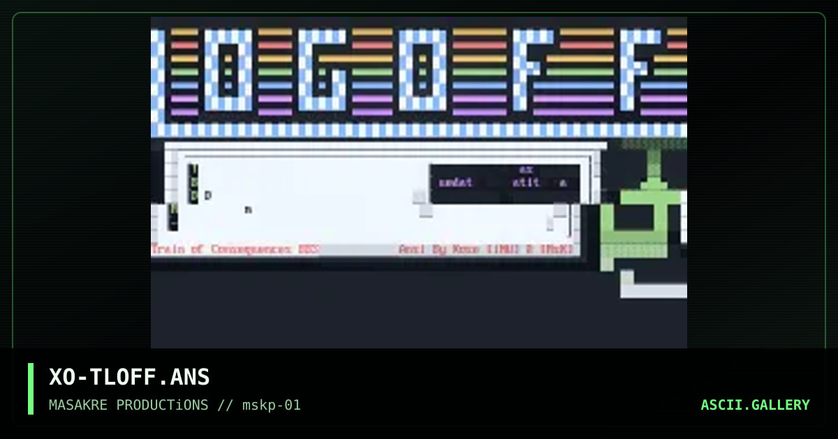 TOC BBS LogOff, by xose, 1996