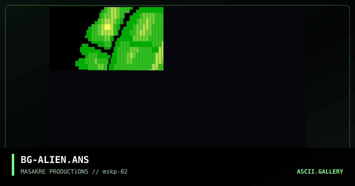 GReeN ALieN, by bergus, 1996