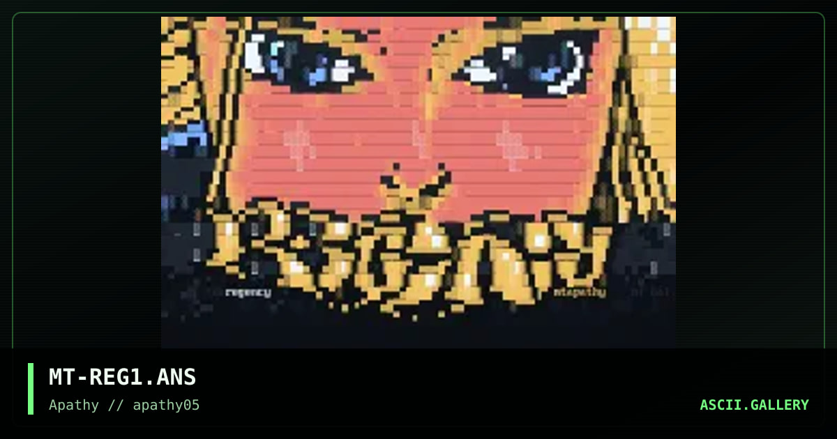 The Regency, by misfit, 1995