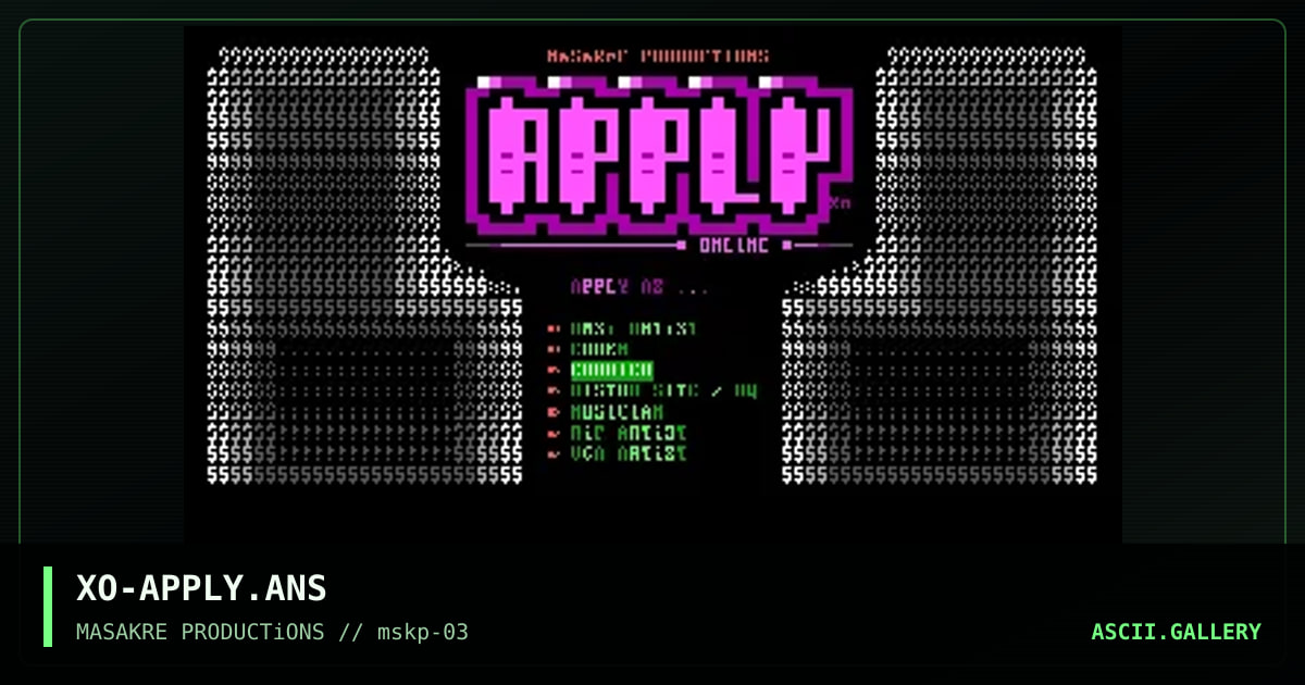 MSKP APPLY ONLiNE SCReeN, by xose, 1996