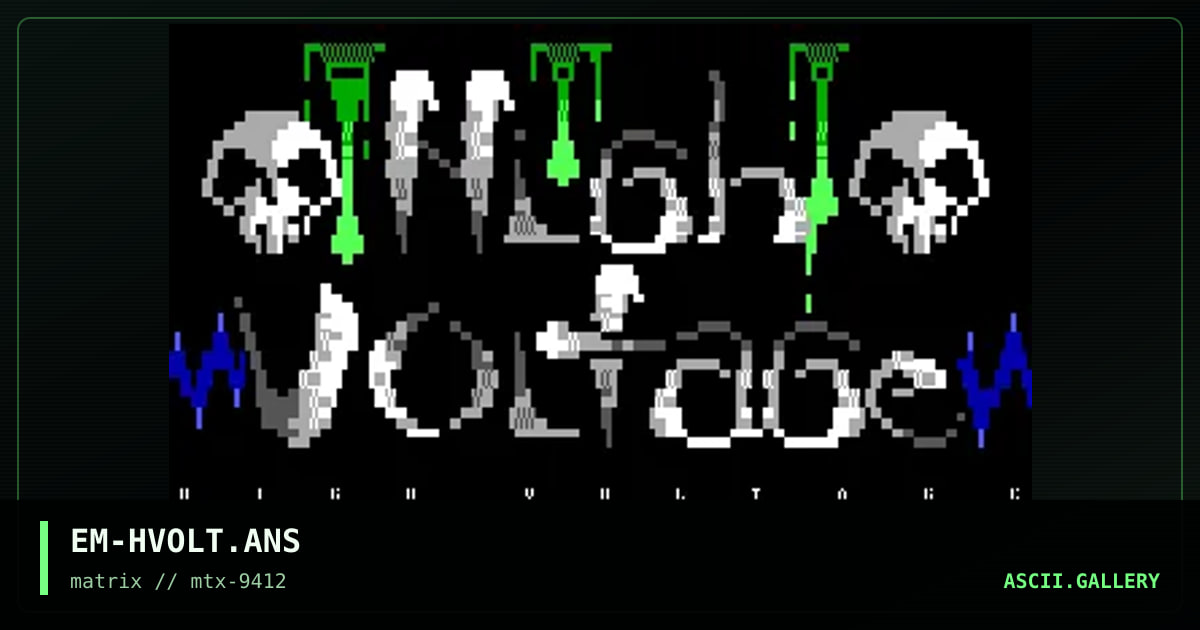High Voltage, by eziman, 1994