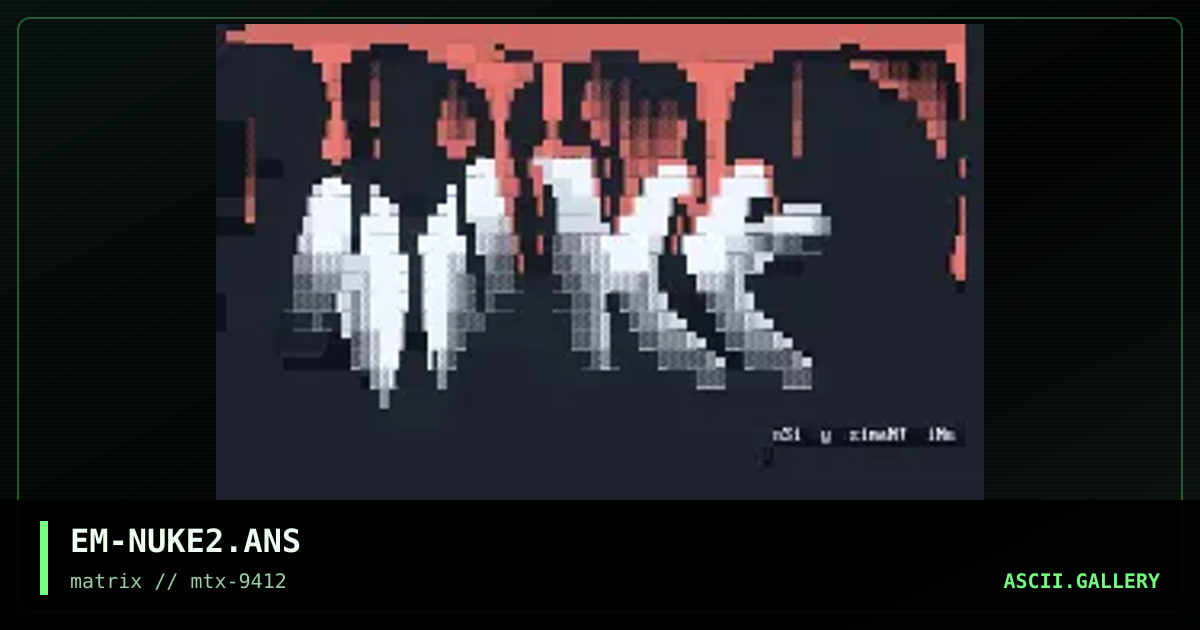Nuke Net 2, by eziman, 1994