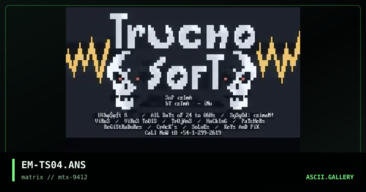 TruchoSoft 4, by eziman, 1994