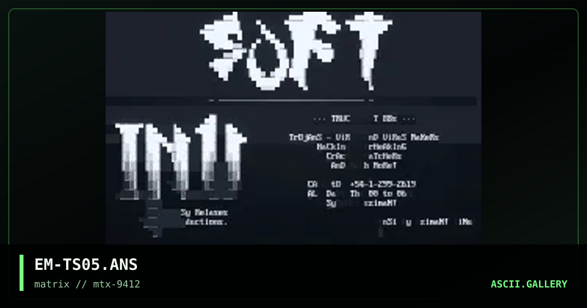TruchoSoft 5, by eziman, 1994