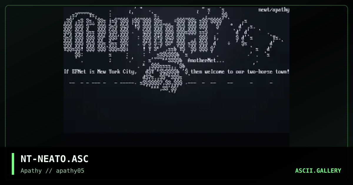 Neato.org promo, by nootropic, 1995