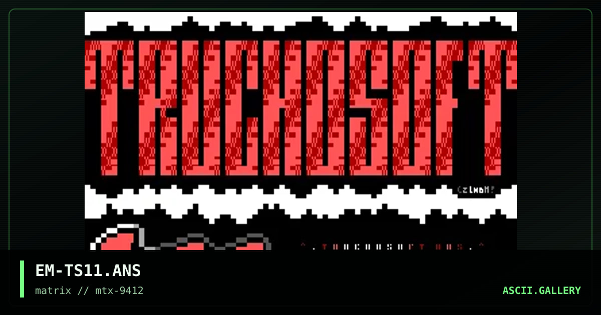 TruchoSoft 11, by eziman, 1994