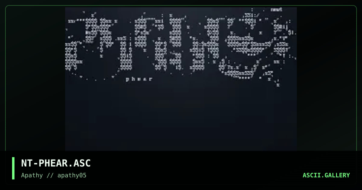 Ph34r!, by nootropic, 1995